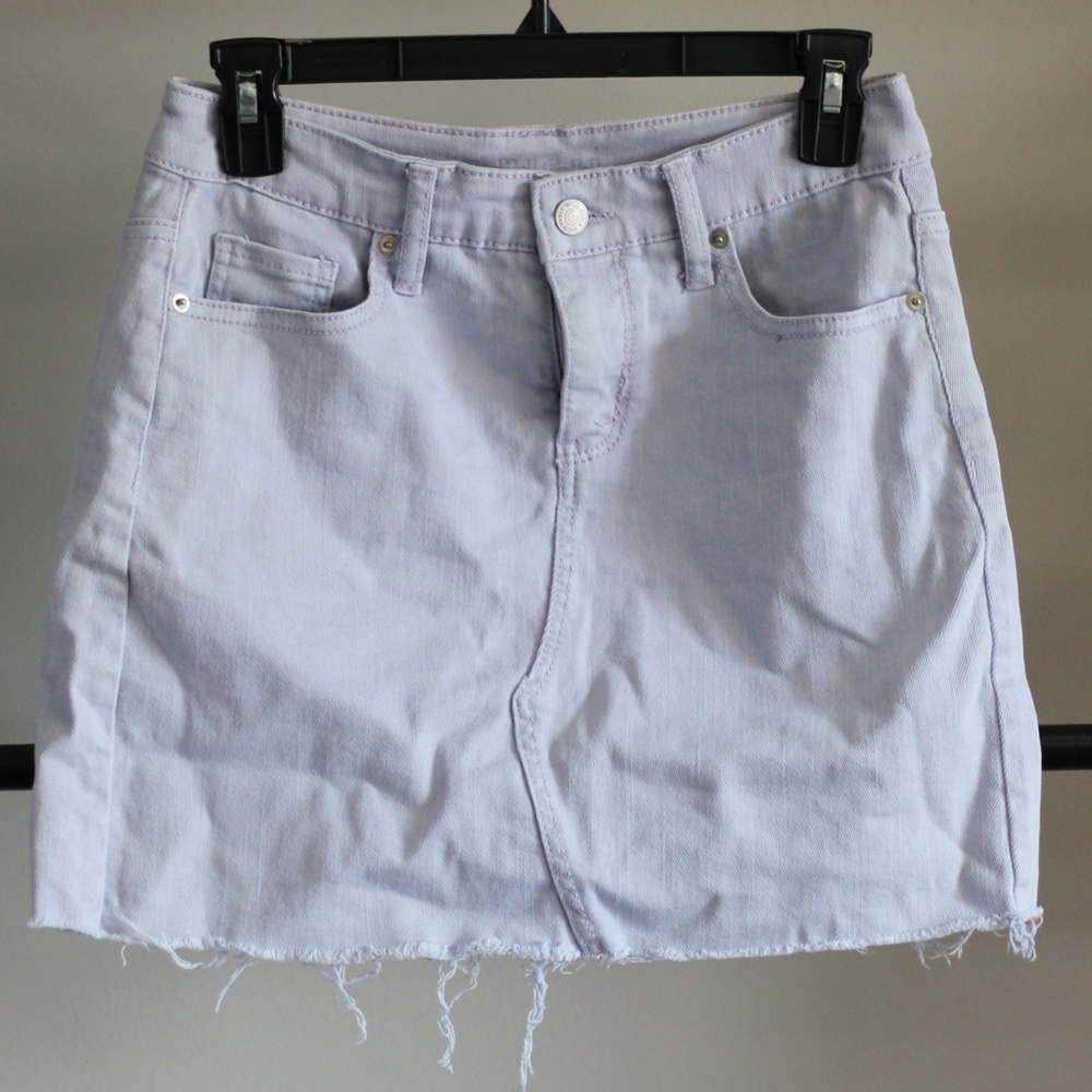 Wild Fable, size 2, jean skirt, light purple/lavender